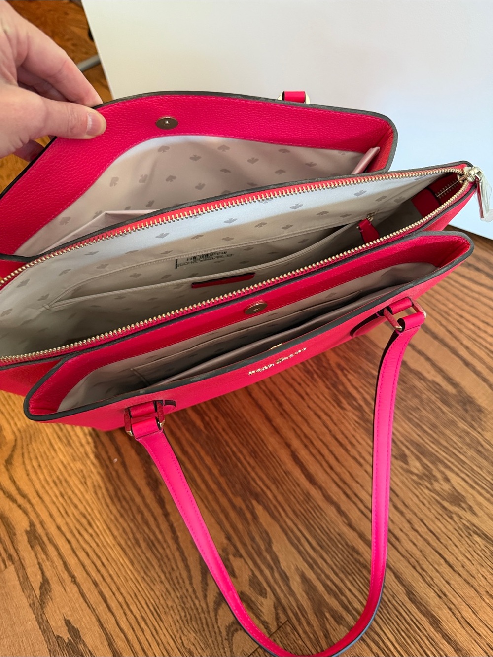 kate spade Hot Pink Pebbled Leather Tote - Picture 4 of 4